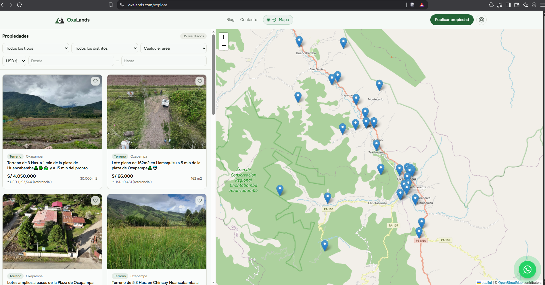 Buscador con mapa